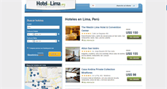 Desktop Screenshot of hotelenlima.org