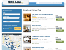 Tablet Screenshot of hotelenlima.org